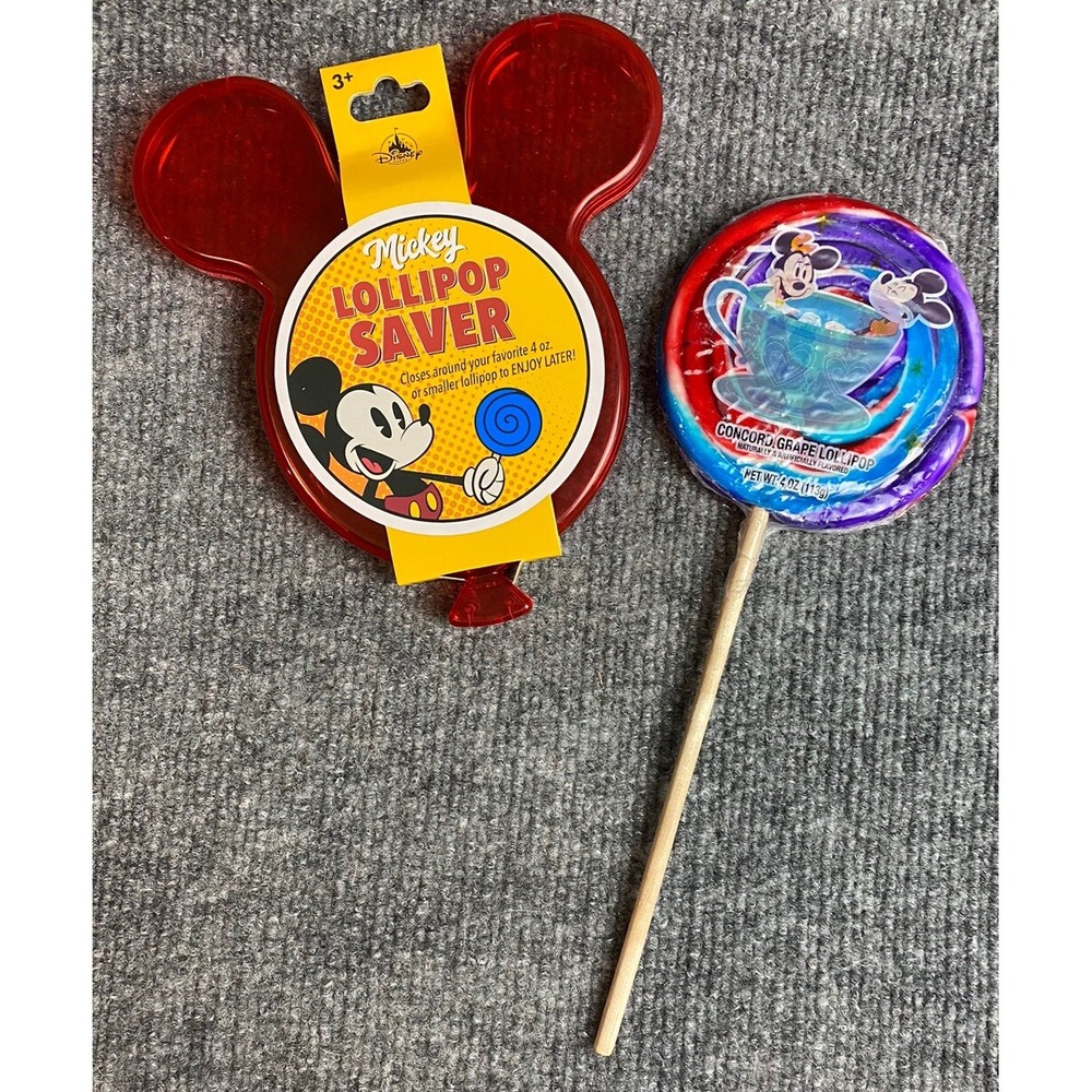 Disney Parks 2024 Mickey Ears Shaped Lollipop Saver & Lollipop SET Minnie Mouseโ